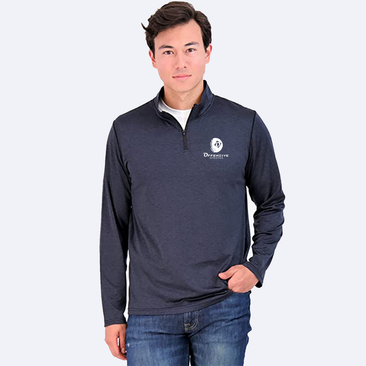 OA MENS - Zip Long Sleeve Athletic Performance Pullover