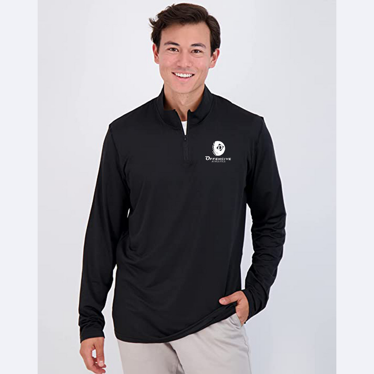 OA MENS - Zip Long Sleeve Athletic Performance Pullover