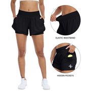 OA Women - High Waist Running Athletic Summer Shorts