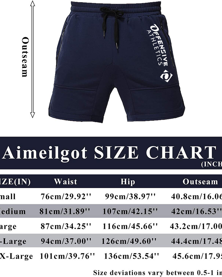 OA Athletic Gym Shorts with Pockets