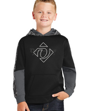 OA KIDS SPORT - Youth Sport-Wick ® Mineral Freeze Fleece Colorblock Hooded Pullover