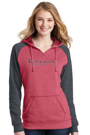 OA Women's Lightweight Fleece Raglan Hoodie