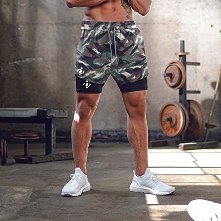 OA Mens Running Shorts - 5 types of Camo